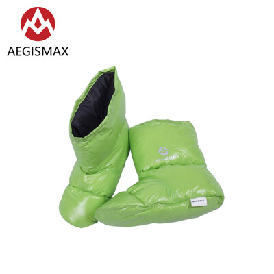

Aegismax Sleeping Bag Accessories White Duck Down Slippers Ultralight Camping Outdoor Soft Sock Unisex Indoor Warm