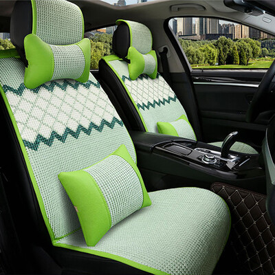 

BOLISH Four Seasons General Motors Cushion Five-seat Car Seat Cushion Car Seat Car Seat Set Car Interior Jewelry Luxury Apple Green