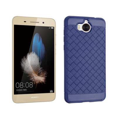 

Goowiiz Luxury Phone Case For Huawei Y3Y5Y7 2017 Ultra Thin Ventilation Grid Weave Soft Anti fall Full Protective