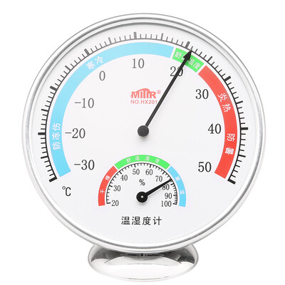 

MITIR home with time alarm clock thermometer&hygrometer office desktop greenhouse thermometer HTC-1