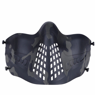 

Tactical Helmet Version Half Lower Face Mask Protective ARC Rails Bi-service of Head & Fast Helmet Mask CS Airsoft Game