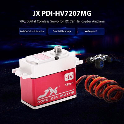 

JX PDI-HV7207MG 7KG Aluminium Waterproof Digital Coreless Servo for RC Car Helicopter Boat Airplane