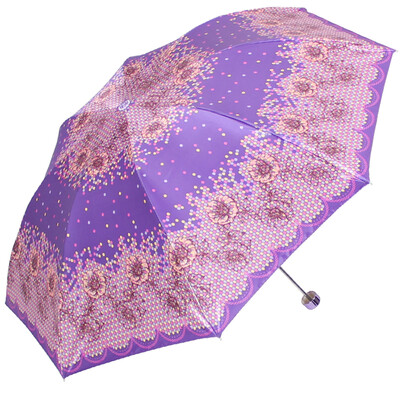 

Рай зонтик цветок цвет высокой плотности полиэстер анти-ультрафиолетовый три раза зонтик зонтик зонтик фиолетовый 308T