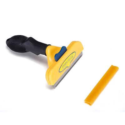 

Tool of discarded Pets with fur Ejector Grooming Brush effectively reduces shedding up to 90