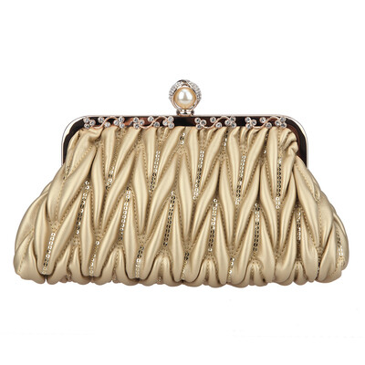 

Fawziya Pearl Lock Crystal Sequin Purses And Handbags For Women Clutch Bag