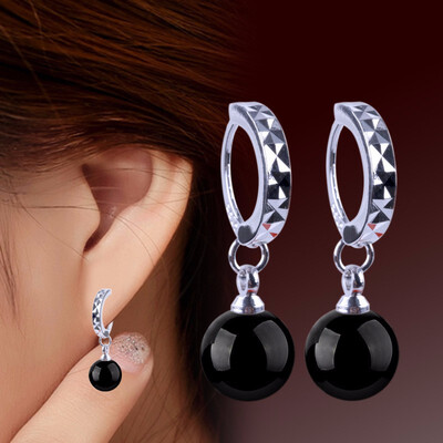 

Maxfresh 925 Silver Earrings Pearl ear crane