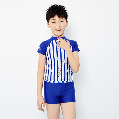 

Li Ning LI-NING Childrens Swimsuit Split Girl Boy Swim Boy Boy Girl Big Boy Boxer Swimsuit LSSM541 Dark Blue Stripe 8 100-110cm