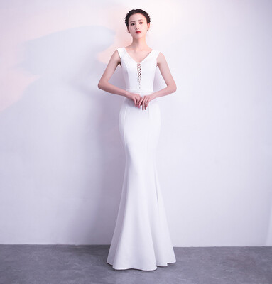 

Elegant halter long evening dress Mermaid Long Dress