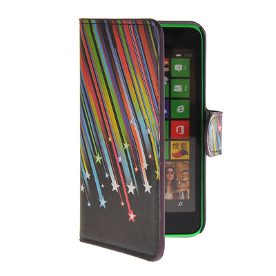 

MOONCASE Meteor style Leather Side Flip Wallet Card Slot Stand Pouch чехол для Nokia Lumia 630