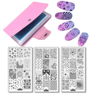 

Nail Art Stamp Template Dreamcatcher Diamond Nails Art Decorations Manicure Stencil Tools 3 Nail Stamping Plate 1 Plate Holder