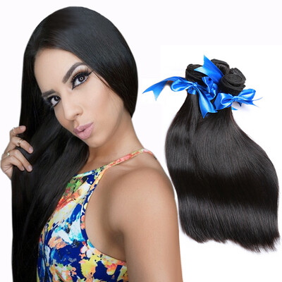 

WYF Peruvian Virgin Hair Straight Hair 4 Bundles 100 Unprocessed Human Hair Extensions
