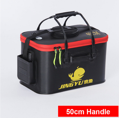 

High Quality 5 Color 3035404550cm Outdoor EVA Bucket Folding Bucket Portable Camping Hiking Bucket With Handle Fishing Bags