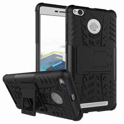 

Goowiiz Phone Case For Xiaomi Redmi 33S3 Pro Armor Tire Texture Rugged Protection PCTPU Silicone