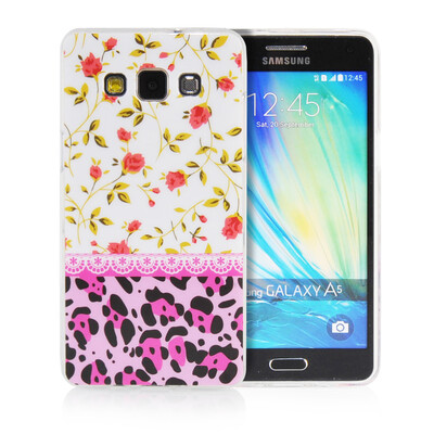 

MOONCASE Flowers Soft Flexible Silicone Gel TPU Skin Shell Back ЧЕХОЛ ДЛЯ Samsung Galaxy A5