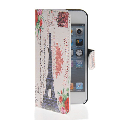 

MOONCASE Scenic Design Leather Side Flip Wallet Card Slot Pouch Stand Shell Back ЧЕХОЛ ДЛЯ Apple iPhone 5 5S