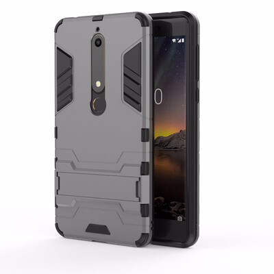 for Nokia 6 2018 2nd Gen TA-1054 for Nokia 61 WIERSS Shockproof Hard Case for Nokia 6 2017 Combo Armor Case Cover Fundas