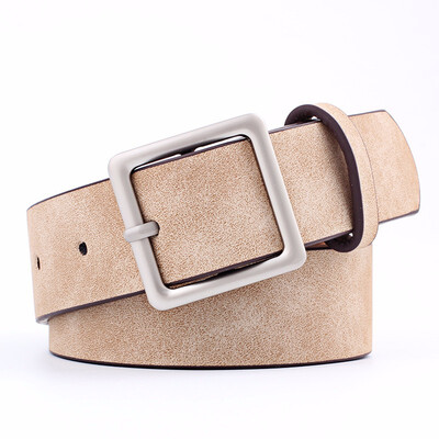 

Women Fashion And Leisure Popular And Retro Square buckle PU Youth Belt