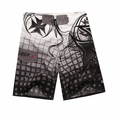

Mans Fashion Sports Running Surfing Quick Dry Pattern Printed Beach Shorts