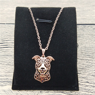 

New Pit Bull Necklace Trendy Style American Pit Bull Terrier Pendant Necklace Women Fashion Pet Jewellery Animal Dog Jewellery