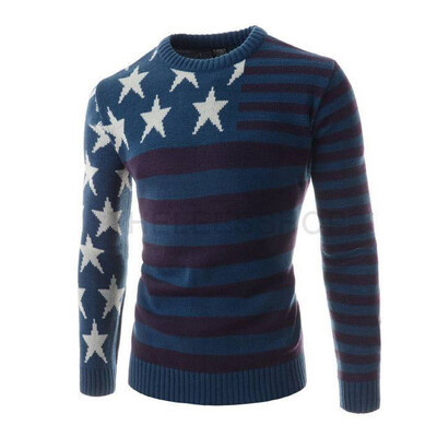

Zogaa New Mens Knitwear European Style Five-pointed Star