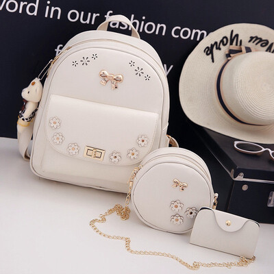 

2018 New Korean Version Of Fashion Double Shoulder Bag for Younger Female Travel Bag Cute