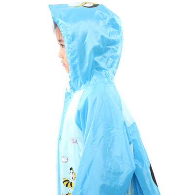 

[Jingdong supermarket] paradise umbrella waterproof children cute type jumping tiger backpack type (with book bag bit) raincoats pants XL code lake blue D012