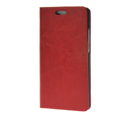 

MOONCASE Leather Side Flip Wallet Card Holder Stand Shell Pouch Case Cover for Huawei Ascend P8 Lite Red