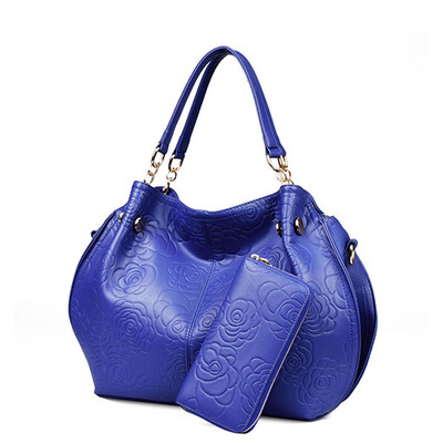 

Fashion Composite Bag women leather hanbbags rose flowers casual tote bag large capacity shoulder bag famous brands handbags