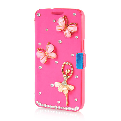 

MOONCASE Luxury Flower Crystal Leather Side Flip Wallet Pouch ЧЕХОЛ ДЛЯ Samsung Galaxy Express 2 G3815