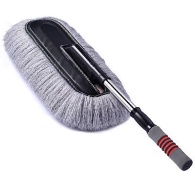

CarSetCity Lightweight Car Dice Car Wash Mop Cleaning Dust Dust Car Wash Brush Tool Car Supplies Retractable Gray