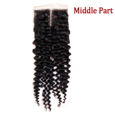 

NamiHair Wholesale Price Kinky Curly 4x4 Lace Closure Brazilian Virgin Human Hair Free Part Middle Part Three Part Remy Human