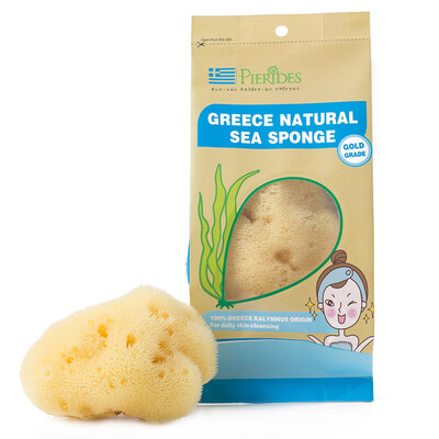 

Pierides Natural Sponges Greek imported Bath Sponge Skin Polishing Sponges/Mats Honeycomb
