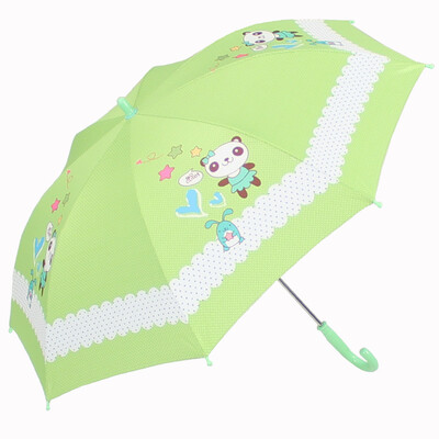 

Paradise umbrella high-density polyester silver plastic transfer cartoon children&39s straight sunny umbrella sun umbrella green 10002ELCJ