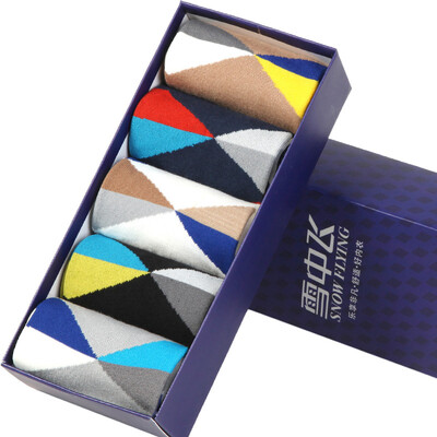 

Snow flying 5 double gift boxed men&39s socks cotton in the tube couple socks men&39s business socks socks socks socks sports stockings XZFMM0145 men&39s portfolio B all code