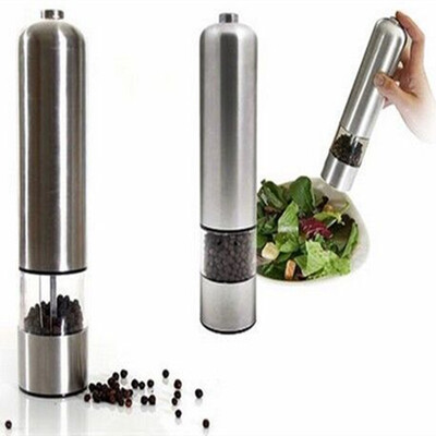 

Stainless Steel Electric pepper mill spice salt&pepper grinder Muller Cookware Spice Milling Gadget cooking tools