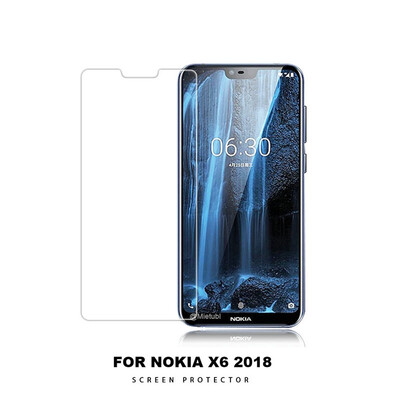 

для Nokia X6 TA-1099 5.8 "WEERSS Протектор для стекла с прореженным стеклом для Nokia X6 TA-1099 5.8" стеклянная пленка