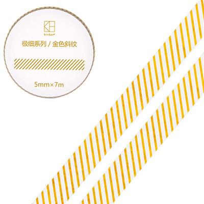 

Kinbor hand book&paper tape 5mm7mhand book sticker foundation fine section tape golden dividing line DTB64295