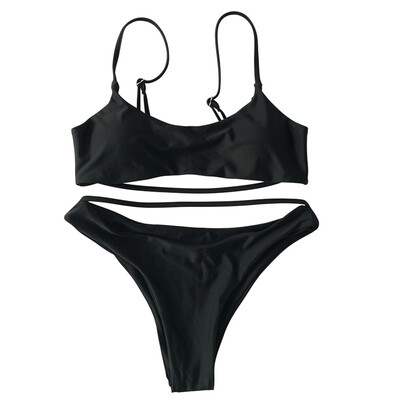 

Summer 2018 Bandage Sexy Bikini Set Swimwear Women Casual Swimwear 2017