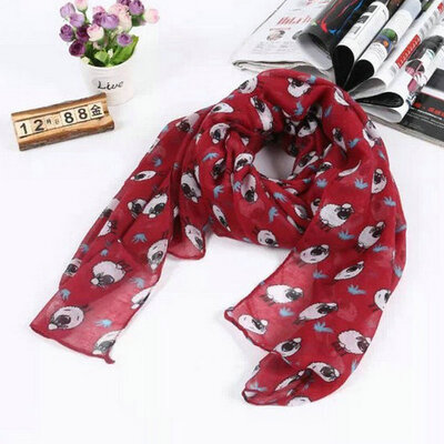 

Guttavalli Winter Новый шарм Красочный овец животных Long Shaw Lovely Women Long Chevron Scarves Fashion Stripe Print Мягкий шарф