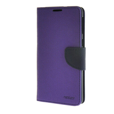 

MOONCASE Splice Color Leather Wallet Flip Card Slot Bracket Back Case Cover for HTC Desire 826 Purple