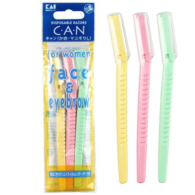 

KAI Facial Razor Eyebrow Trimmer Set Count 3
