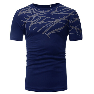 

2018 Summer Mens Fashion Printed Short Sleeved T-shirts