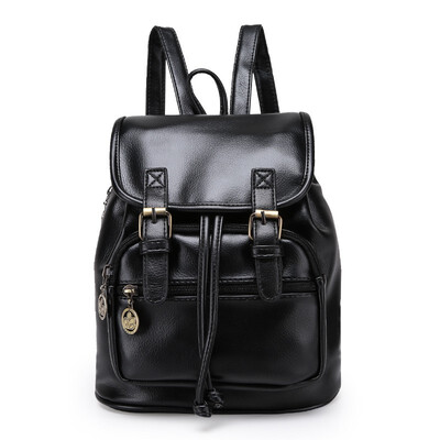 

2018 New PU Womens Double Shoulder Bag for Teenage Girls Travel Leisure Fashion Womens Bag