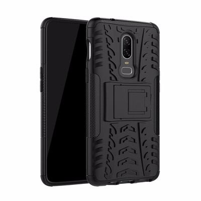

Goowiiz Phone Case For OnePlus 355T6 Armor Tire Texture Rugged Protection PCTPU Silicone