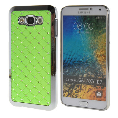 

MOONCASE Galsxy Е7 Футляр Роскошные Chrome горный хрусталь Bling Звезда задняя крышка чехол для Samsung Galsxy E7 Грин