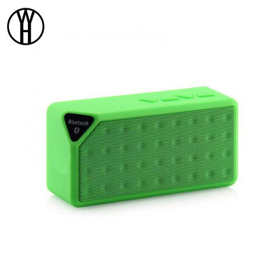 

WH X3 Bluetooth Speaker Fashion Style TF USB Wireless Portable Music Sound Box Subwoofer Loudspeakers for huawei xiaomi