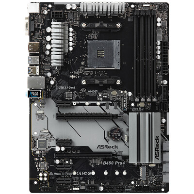 

ASRock B450 Pro4 motherboard AMD B450AM4 Socket