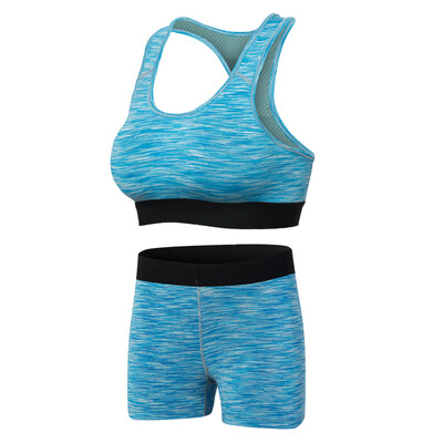 

Yoga Set Fitness Sport Suit Bra Running Shorts Sportswear Compression Crop Top