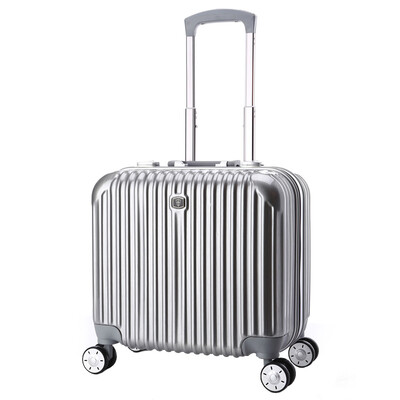 

【Jingdong Supermarket】 Victoria Traveler VICTORIATOURIST Trolley Case PC + ABS Aluminum Frame Lorry Luggage Luggage Male Female 17 inch Caster 5532 Silver