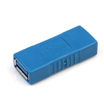 

New USB 30 A-Female to Female Plug Adapter Converter Gender Changer 5Gbps Blue